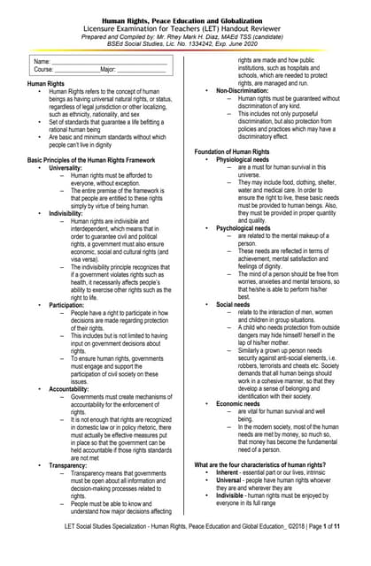 Handout human rights-2018-edition