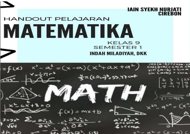 Handout Matematika Kelas 9