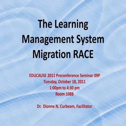 RACE in Instructional Technology