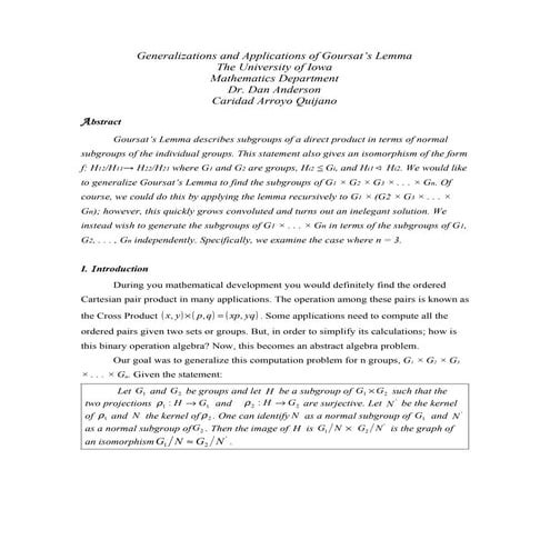 Goursat's Lemma Paper