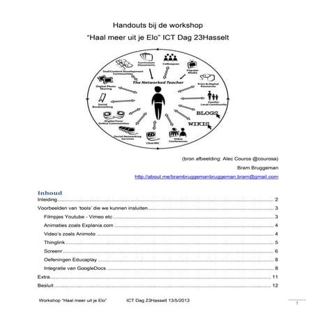 Handouts bij de workshop
