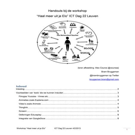 Handouts bij de workshop elo