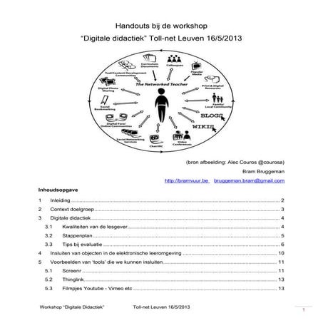 Handouts bij de workshop toll net