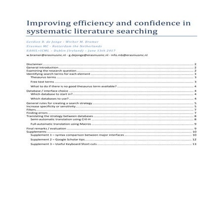 Handouts eahil dublin