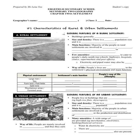 S2 GE Handout - Settlements (Student)
