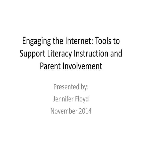 Handout slides for engaging the internet vea_november 2014