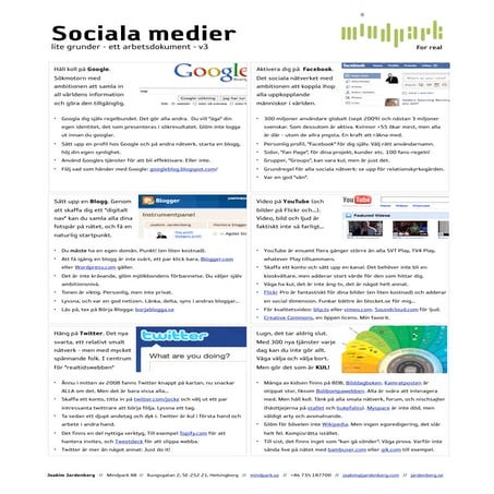 Handout Sociala Medier V3