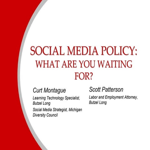 Social Media Policy and Guidelines