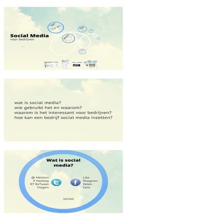 Workshop Internet Marketing 2012 (Deel 2: Social Media, i.s.m. SoMe Solutions)