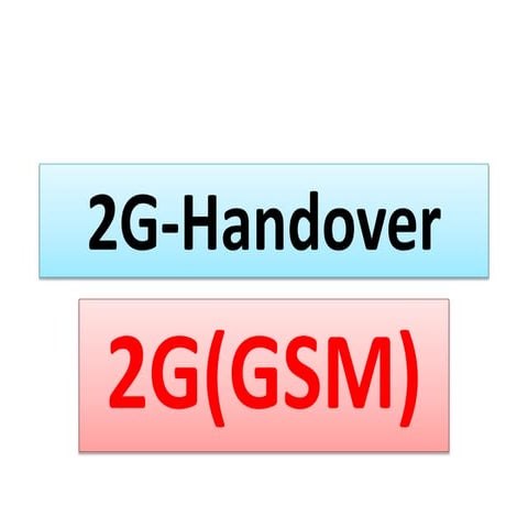 2G-Handovers || BY-Ankur Tomar