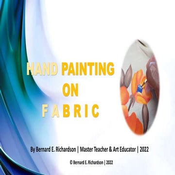 Hand painting on fabric