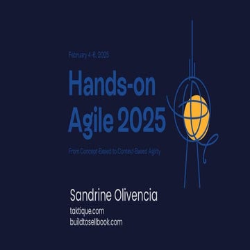 Lean Engineering Practices to Scaling Craftsmanship in the Digital World — Sandrine Olivencia — Hands-on Agile 2025
