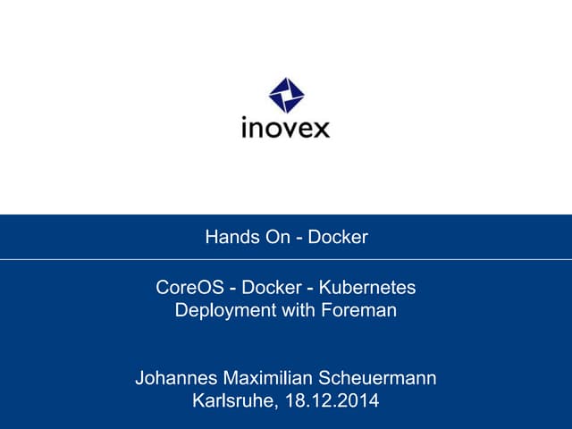 Hands on docker