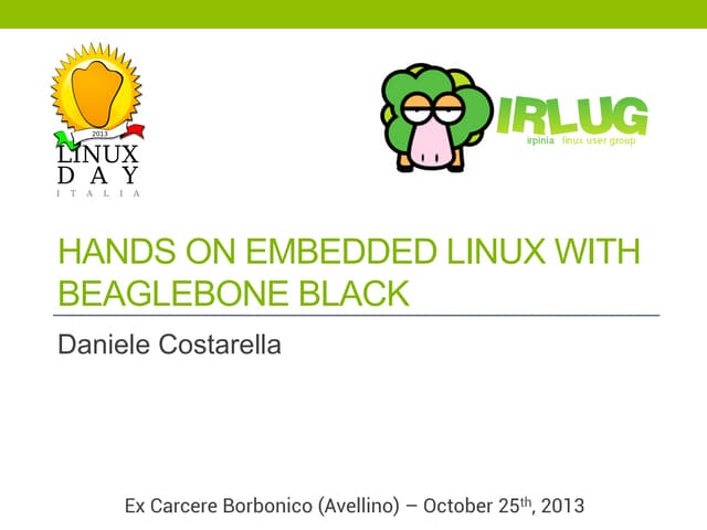 Hands On Embedded Linux with BeagleBone Black