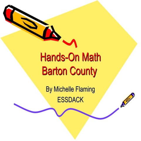 Hands on Math for Early Elementary