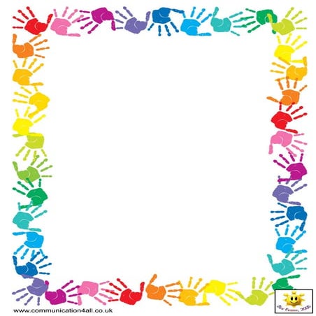 Hands and feet decorated paper