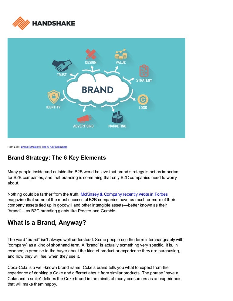 Brand Strategy: The 6 Key Elements