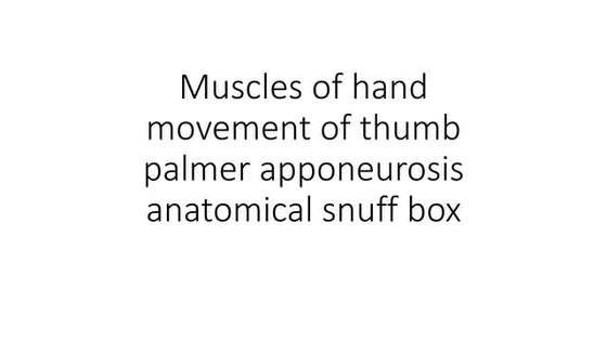 Anatomy of hand-1.pptx | Death, Injury, or Military Conflict ...