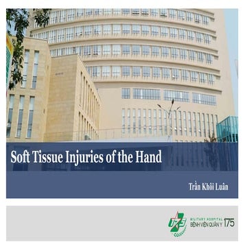 Hand Soft Tissue Injuries | PDF