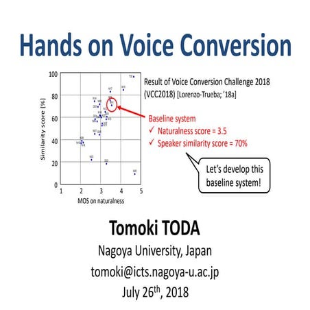Hands on Voice Conversion