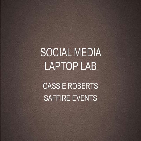 Hands on Social Media-CAFS