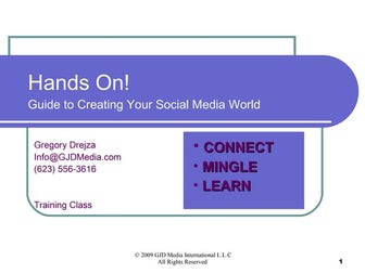 Social Media Experience - Week 1