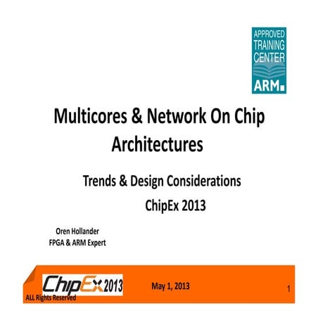 TRACK B: Multicores & Network On Chip Architectures/ Oren Hollander