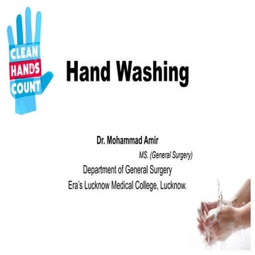 Hand washing