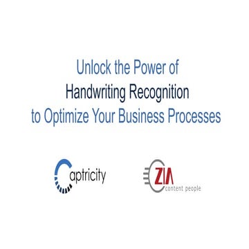 Unlock the Power of Handwriting Recognition to Optimize Your Business Processes