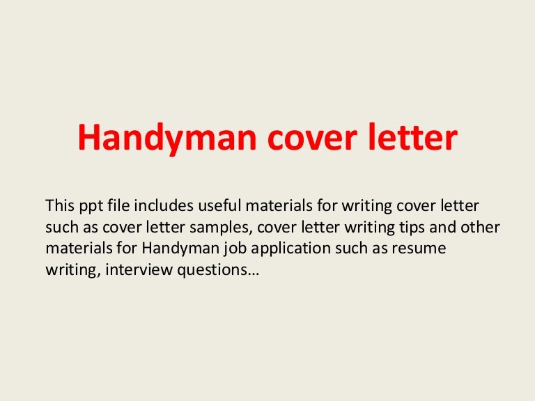 handyman resume