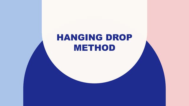 microbiology - HANGING DROP METHOD .pptx