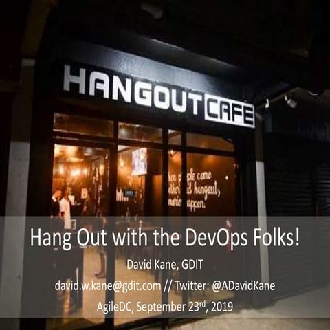 Hang Out with the Devops Folks | PPTX