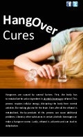 Hangover Cures