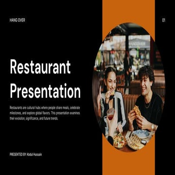 HANG OVER RESTAURANT AND PRESENTATION OF ERA