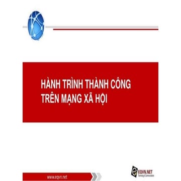 Hành Trình Thành Công Trên Mạng Xã Hội