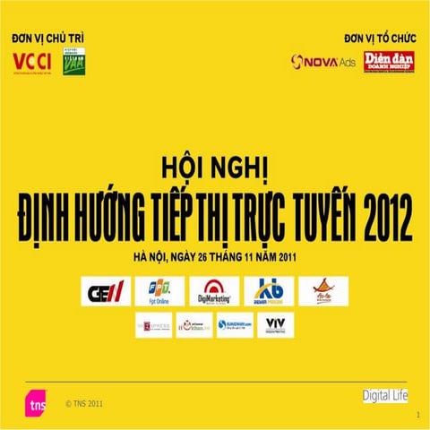 Hanh vi khach hang  dinh huong tiep thi truc tuyen 2012   bai trinh bay tns v...