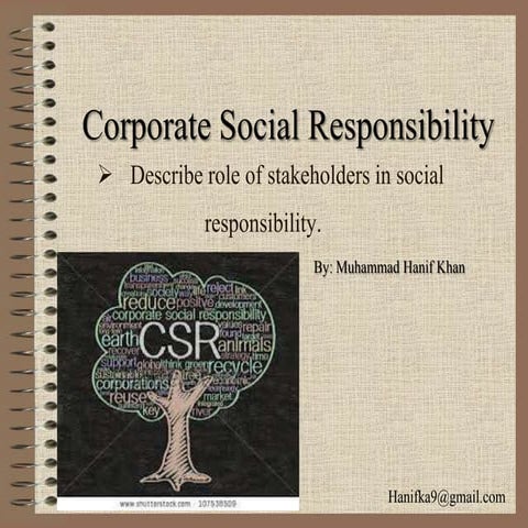Corporate Social Responsibility and Stakeholders effect