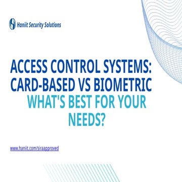 Access Control Systems: Card-Based vs Biometric , what's best of your needs?