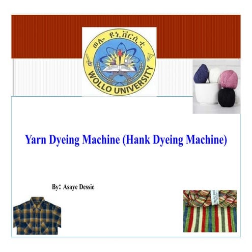 Hank dyeing machine  