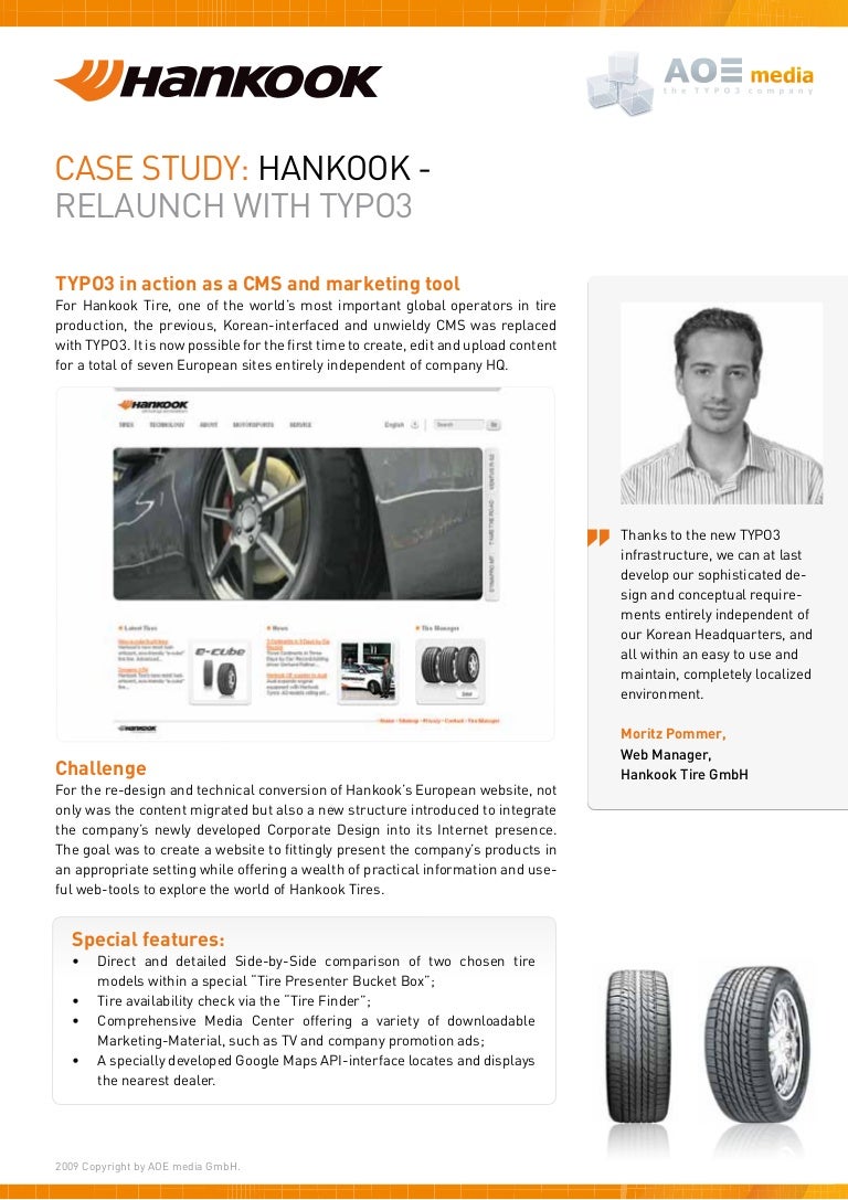 Hankook Tire Europe TYPO3 Implementation
