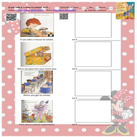 Hanlin english b4 uu9 02 2 warm up if you take a mouse to school, he will