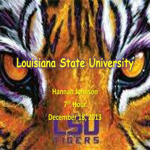 Power point of lsu | ODP