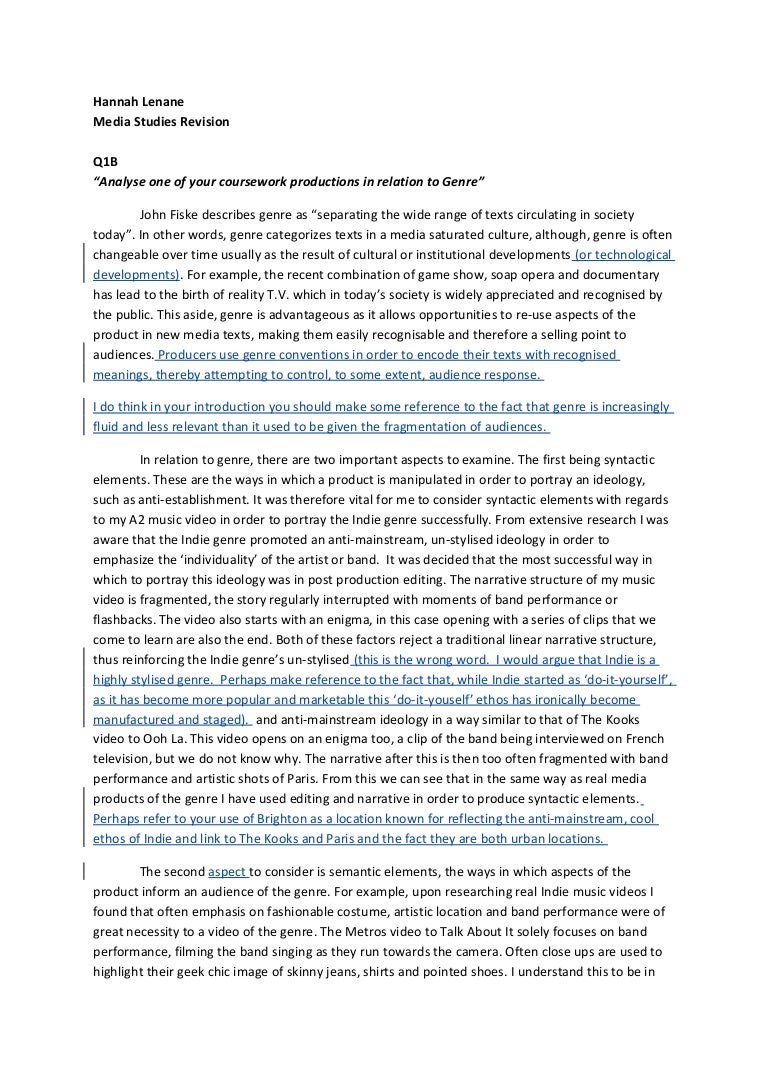 Genre analysis assignment image