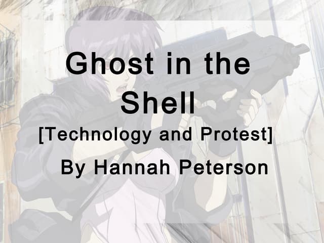 Hannah peterson ghost in the shell