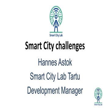 Hannes Astok - Smart City challenges- Mindtrek 2016