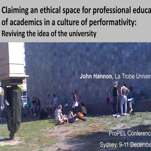 Ethical space for professional education Propel conference 2019 UTS