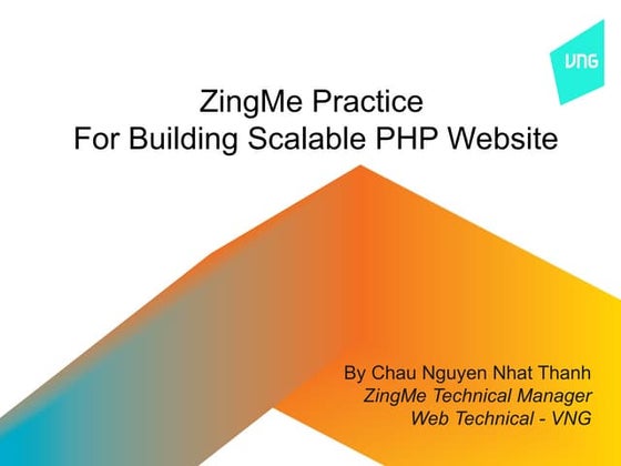 Zingme practice for building scalable website with PHP