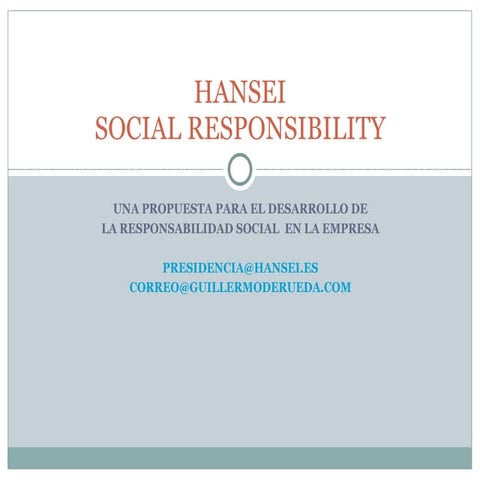 Hansei Presentacion Linkedin | PPT