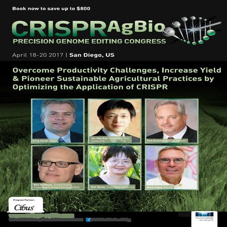 CRISPR Agbio San Diego April 2017 Agenda