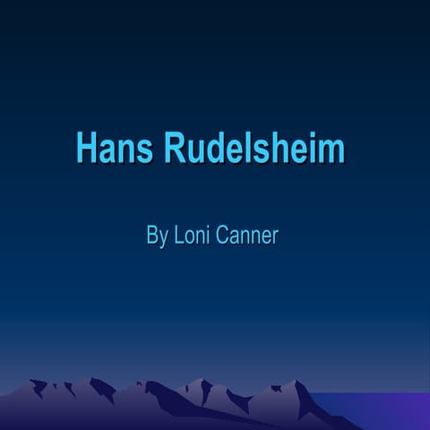 Hans Rudelsheim